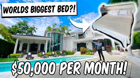 month mansion   huge custom bed youtube