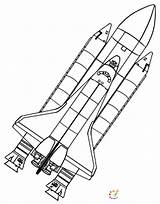 Spaceship Rocket Shuttle Navette Simple Spatiale Kidsplaycolor Challenger sketch template