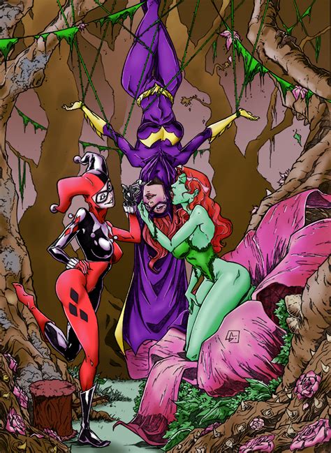 Batgirl Poison Ivy And Harley By Marvelmania By Cgbutler On Deviantart