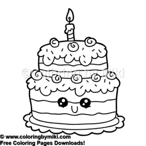 cute cake coloring pages warehouse  ideas