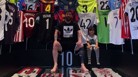 lionel messi shows off incredible shirt collection featuring friends