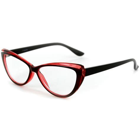 Caribe Reading Glasses With Colorful Two Tone Cateye Frames For
