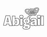 Abigail Dibujo sketch template