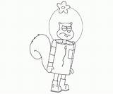 Cheeks Sandy Spongebob Squarepants Coloring Popular sketch template