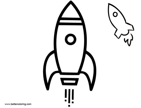 printable rocket ship coloring page  printable rocket ship