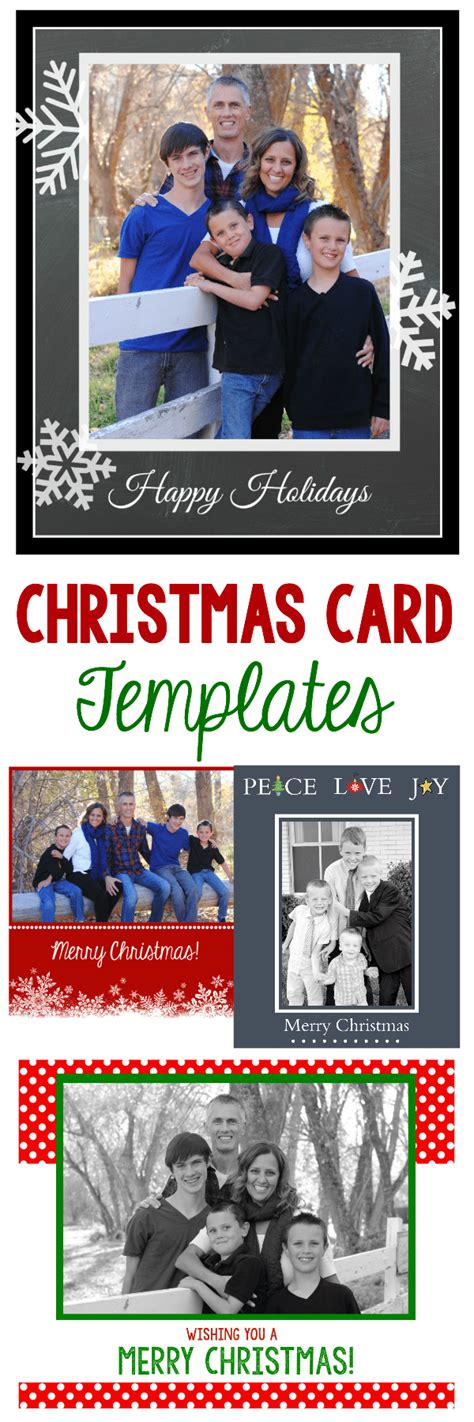 holiday photo card templates