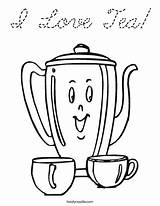 Coloring Tea Party Teapot Cursive Costume Come Favorites Login Add Twistynoodle Happy Noodle sketch template