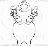 Tooth Fairy Sitting Male Clipart Cartoon Thoman Cory Outlined Coloring Vector 2021 sketch template