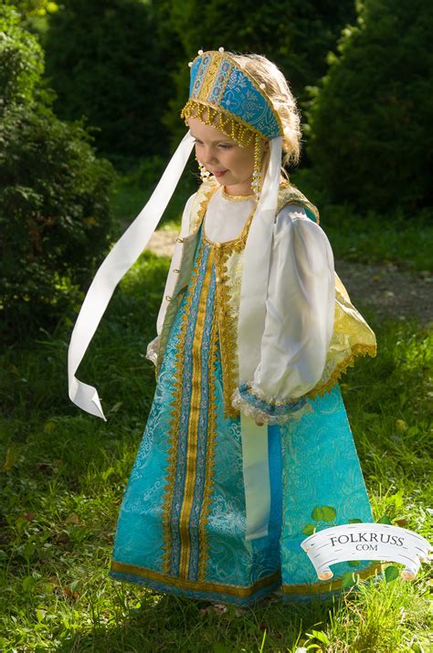 Russian Scenic Dress Sudarinya For Girls Folk Russian