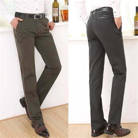 2015 Men Fashion Dress Pants Jeans Denim Black Slim Tight