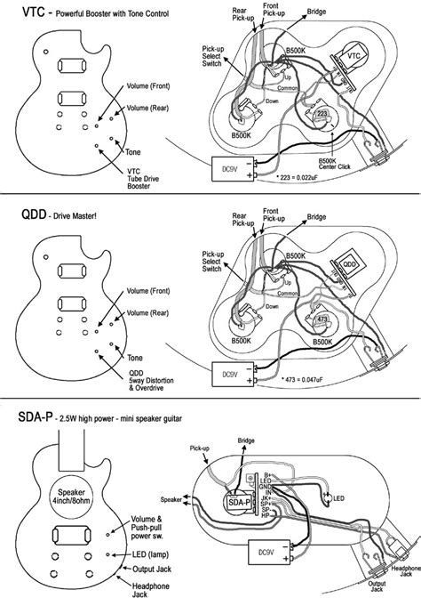 electric guitar wiring schematic schatten book  standard wiring diagrams  guitar  bass