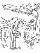 Spirit Coloring Pages Stallion Cimarron Rain Horse Color Printable Apples Some Print Kids Library Clipart Popular Coloringhome sketch template