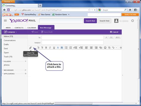 attach files   yahoo mail message lessons
