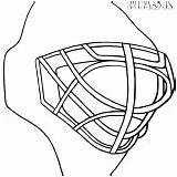 Coloring Pages Mask Goalie sketch template