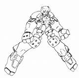 Mecha Robot sketch template