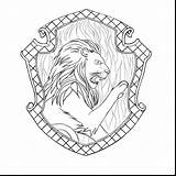 Gryffindor Crest Potter Harry Coloring Hogwarts Pages Ravenclaw House Slytherin Houses Drawing Pottermore Ausmalbilder Hufflepuff Griffindor Template Printable Wappen Badge sketch template