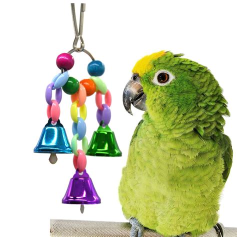 colorful parrot toys suspension hanging bridge chain pet bird parrot chew toys bird cage