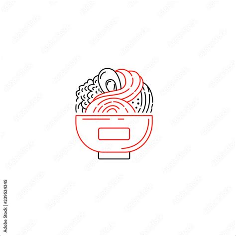 vector icon and logo for asian japan food and seafood editable
