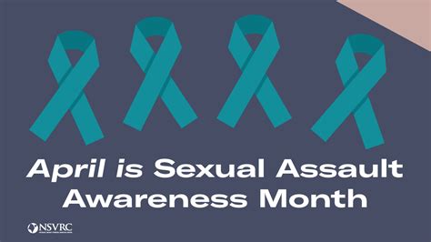 In 21st Annual Sexual Assault Awareness Month Campaign Nsvrc Shares