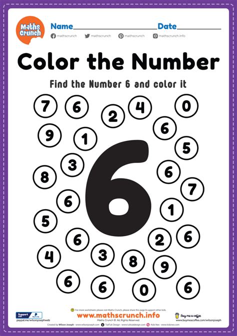 maths worksheet  nursery number  coloring preschool worksheets