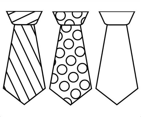 printable tie templates  premium templates fathers day