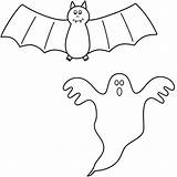 Coloring Halloween Pages Bat Ghost Bats Kids Scary Drawing Color Preschool Getcolorings Printable Getdrawings Happy Print Draw sketch template