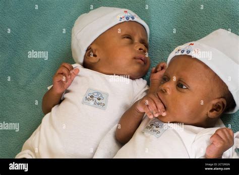 cute black baby boy twins