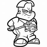 Johnny Test Coloring Pages Bling Getcolorings Boy sketch template