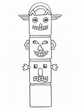 Totem Drawing Poles Coloring Kids Pole Easy Native American Draw Drawings Color Paintingvalley Netart Print sketch template