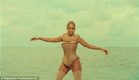 Jennifer Lopez Goes Naked With Palm Leaves Hiding Her