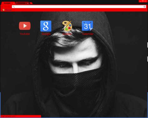 Alan Walker Chrome Theme Themebeta