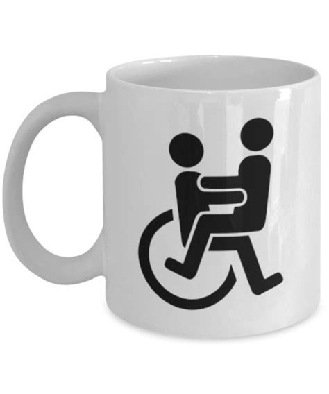 Wheel Chair Sex Position Fun Custom Coffee Cup One Sided Mug