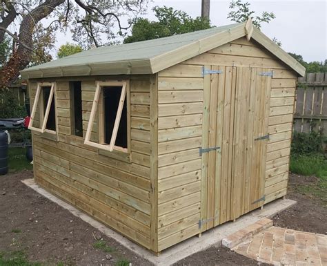tanalised  pressure treated nordic apex shed mm tg