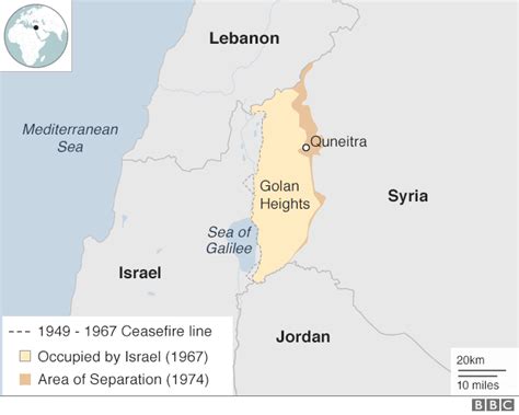 golan heights trump signs order recognising occupied area  israeli bbc news