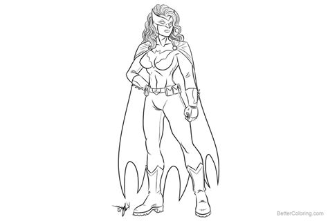 batgirl coloring pages batwoman  kaufee  printable coloring pages