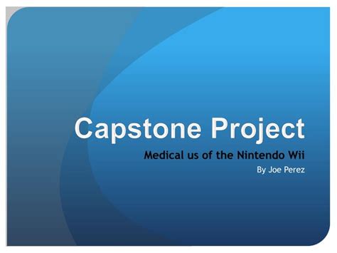 capstone project powerpoint    id