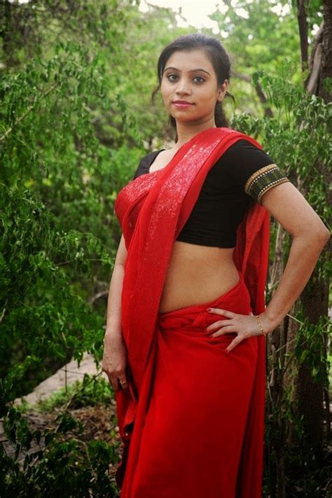priyanka hot navel in red saree pics actress saree below navel photos hd