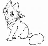 Wolf Fox Cub Drawing Line Sitting Clipart Pages Furry Transparent Silhouette Base Coloring Getdrawings Template Use Templates Red Webstockreview Library sketch template