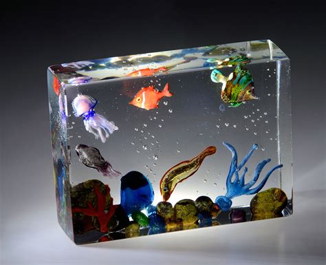 acquario vetro  murano gioielli  oggetti  vetro  murano