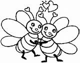 Bee Coloring Pages Getdrawings Color sketch template