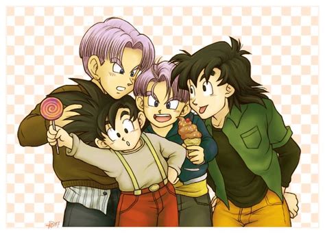 trunks goten dragon ball dragon ball z dragon ball art