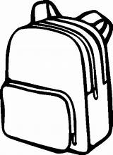 Backpack Coloring Pages Drawing Simple Clipart Color Hand Easy Open Case Clipartmag Search Results Zapisano Club Spacious sketch template