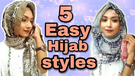 5 easy hijab styles hijab styles without pin quick