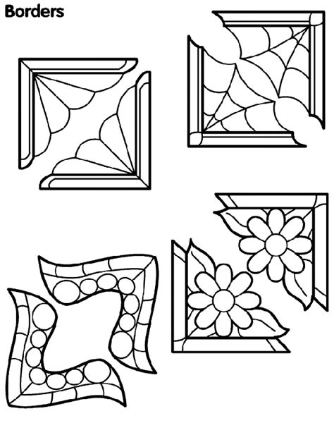 corner borders coloring page crayolacom