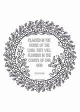 Bible Psalm Colouring Printable Pdf sketch template