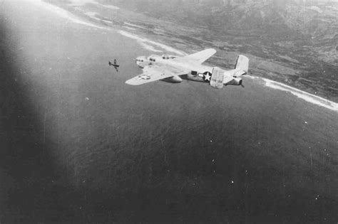 mitchell    bomb squadron  attack   japanese