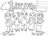 Malaysia Kemerdekaan Hari Coloring Template sketch template