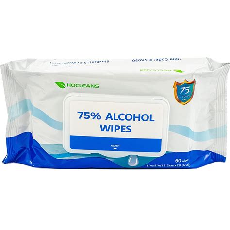 hocleans  alcohol wipes  count  packs    wipes white