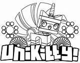 Unikitty Coloring sketch template