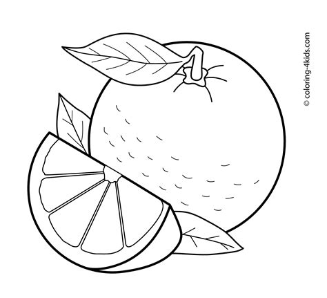 cartoon orange coloring page coloring pages   ages coloring home